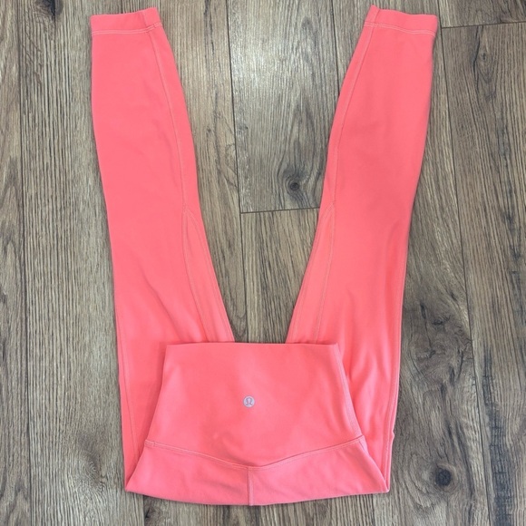 Lululemon Double Align Pant Leggings Size 0 In Pale Raspberry 25" - Picture 1 of 7